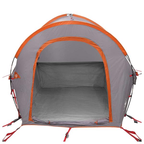 Autozelt 200 x 170 x 170 cm Grau und Orange Polyester und Stahl