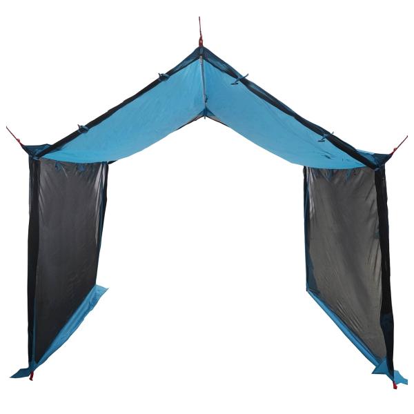 Camping-Tarp mit Netzwänden Blau 340 x 260 x 220 cm