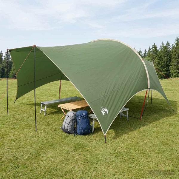 ARDEBO.de - Camping Tarp Wasserfest Grün 550 x 400 x 230 cm