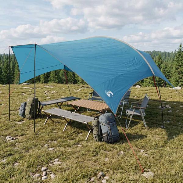 ARDEBO.de - Camping Tarp Wasserfest Blau 695 x 580 x 200 cm
