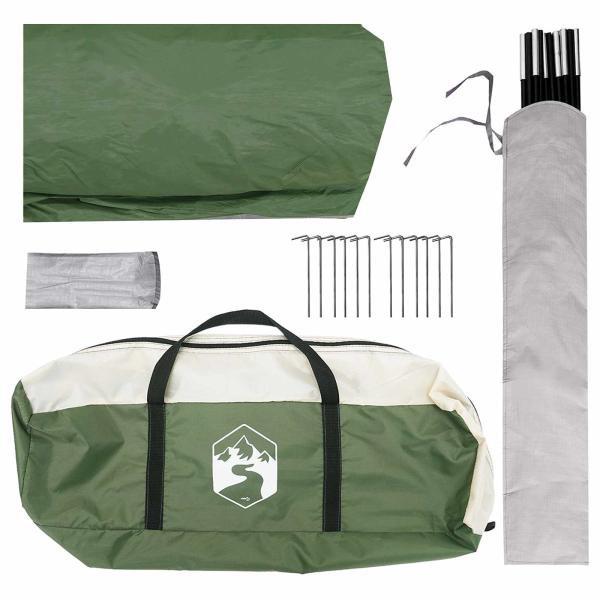 Party-Zelt Grün 500 x 500 x 352 cm Polyester und Stahl