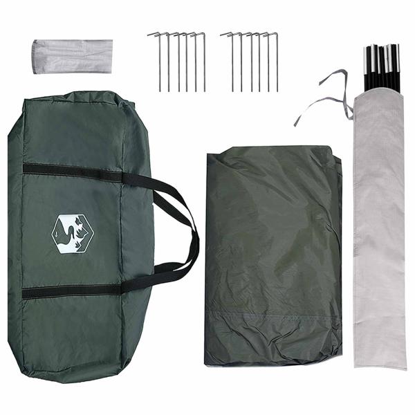 Party-Zelt Armeegrün 600 x 600 x 400 cm Polyester und Stahl