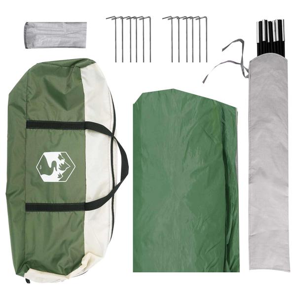 Party-Zelt Grün 400 x 400 x 322 cm Polyester und Stahl