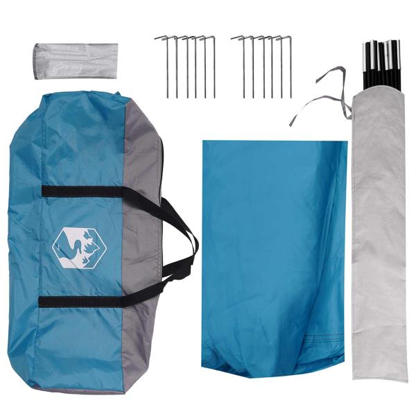 Party-Zelt Blau 400 x 400 x 322 cm Polyester und Stahl