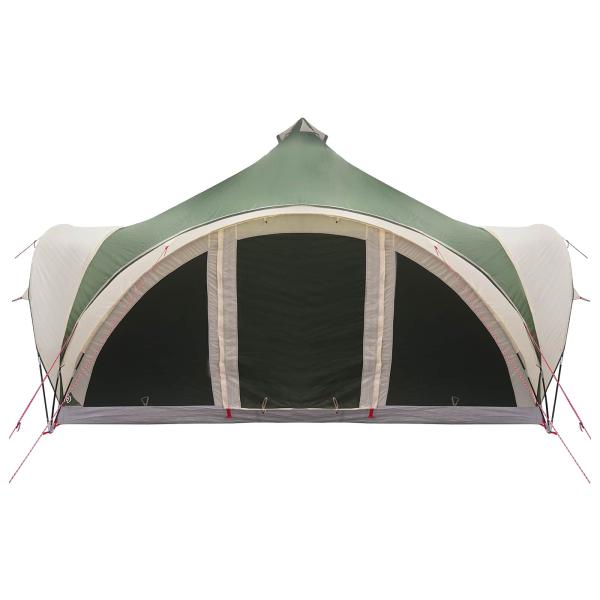 Tipi Zelt mit Dach Grün 18-Personen Polyester und Stahl