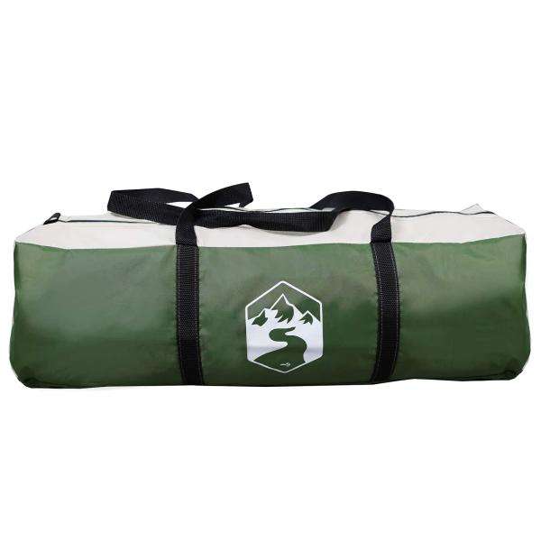 Tipi Zelt mit Dach Grün 18-Personen Polyester und Stahl