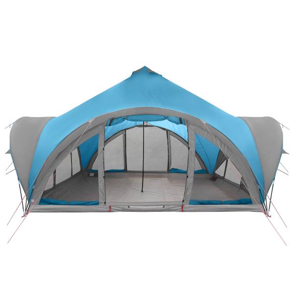 Tipi Zelt 18,0 Personen Blau Polyester und Stahl