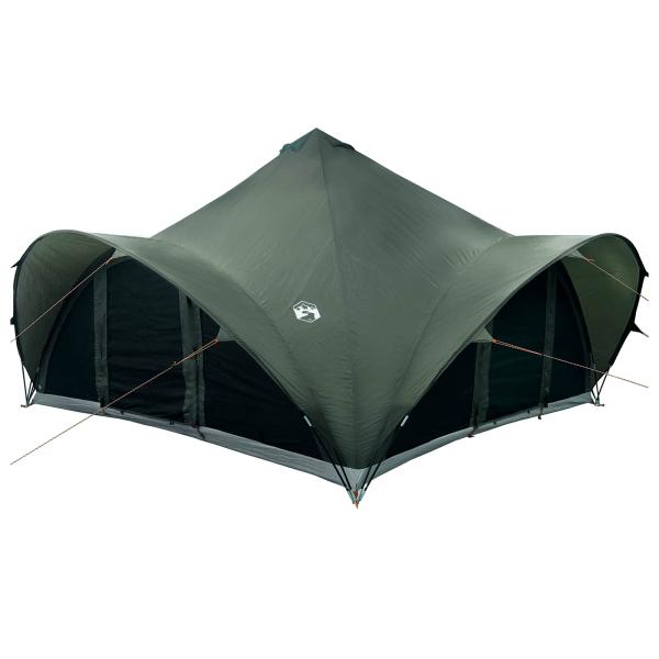 Tipi Zelt 18,0 Personen Armeegrün Polyester und Stahl