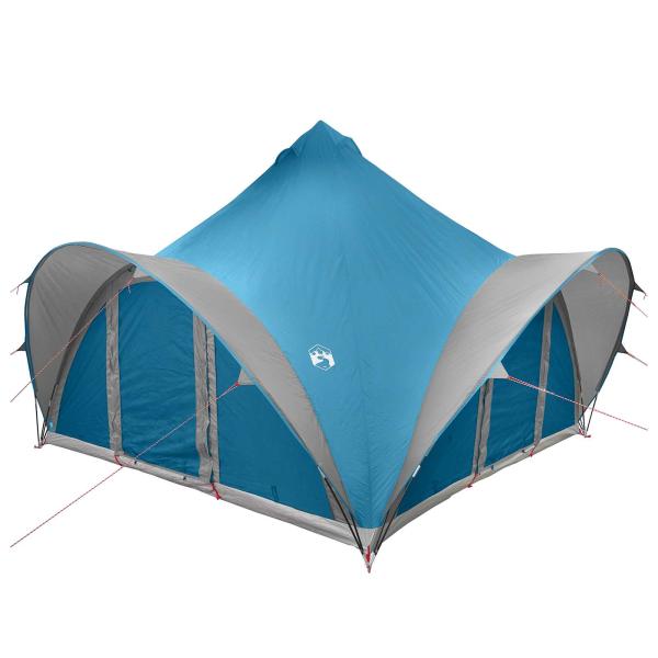 Tipi Zelt 6,0 Personen Blau Polyester und Stahl