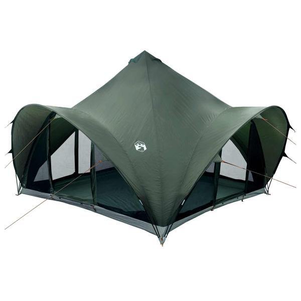 Tipi Zelt 6,0 Personen Armeegrün Polyester und Stahl