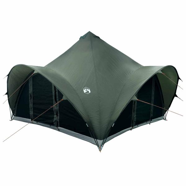 Tipi Zelt 6,0 Personen Armeegrün Polyester und Stahl
