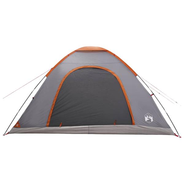 Campingzelt 6 Personen Grau und Orange