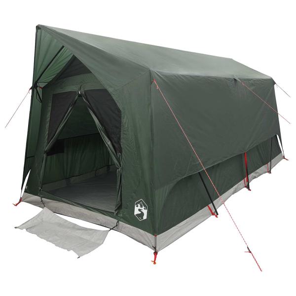 Tunnelzelt 8 Personen Armeegrün Polyester und Stahl