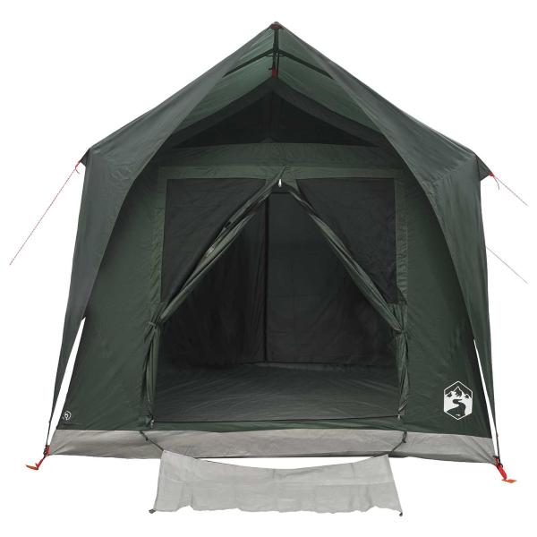 Tunnelzelt 8 Personen Armeegrün Polyester und Stahl