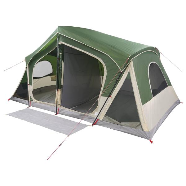 Hütten-Zelt Grün 480 x 273 x 205 cm Polyester und Stahl