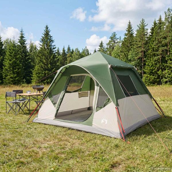ARDEBO.de - Sofort Zelt Grün 305 x 275 x 190 cm Polyester und Stahl