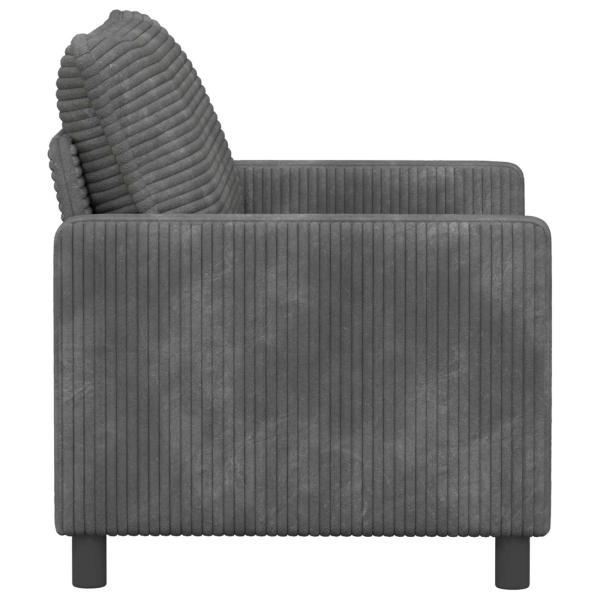 Sofa Hellgrau 126 x 81 x 87,5 cm Polyester
