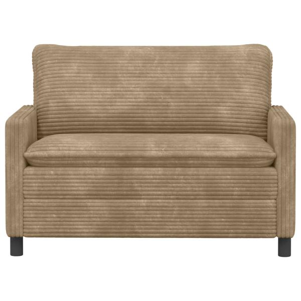 Sofa Taupe 126 x 81 x 87,5 cm Polyester