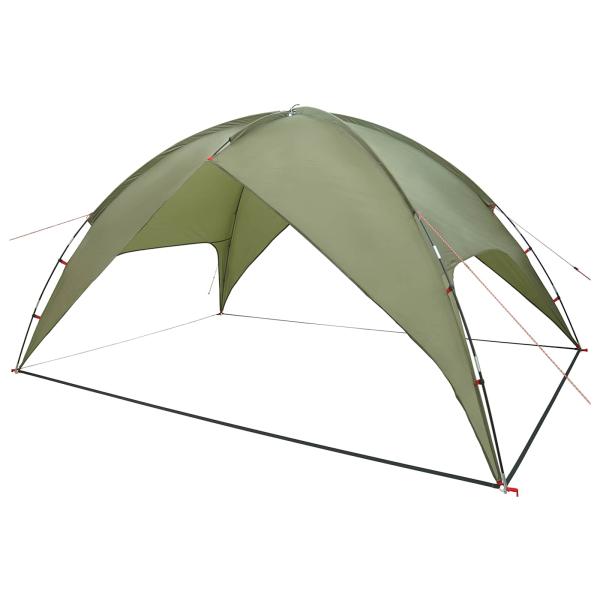 Campingzelt mit Regenhaube wasserdicht 4 Personen Olivgrün