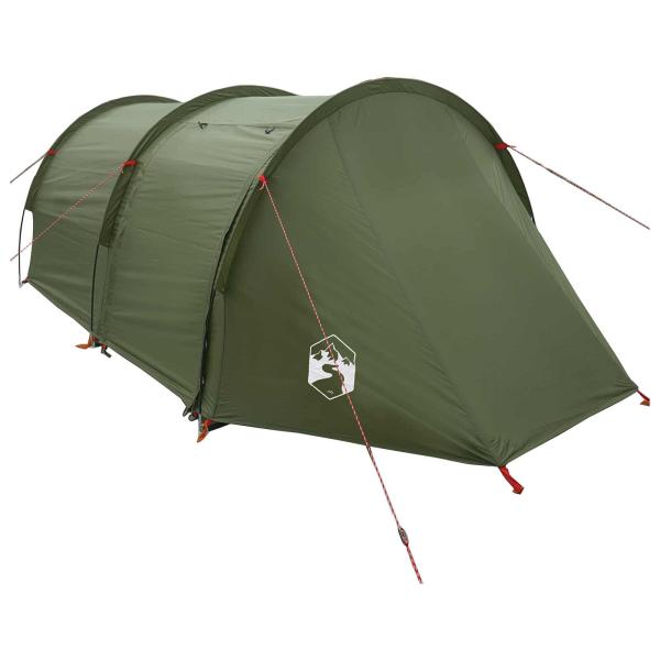 Tunnelzelt Olive Grün 410 x 175 x 105 cm Polyester und Stahl