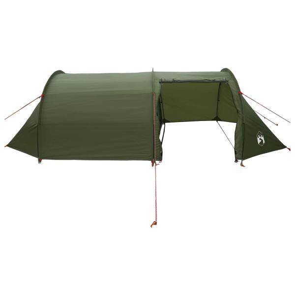 Tunnelzelt Olive Grün 410 x 175 x 105 cm Polyester und Stahl