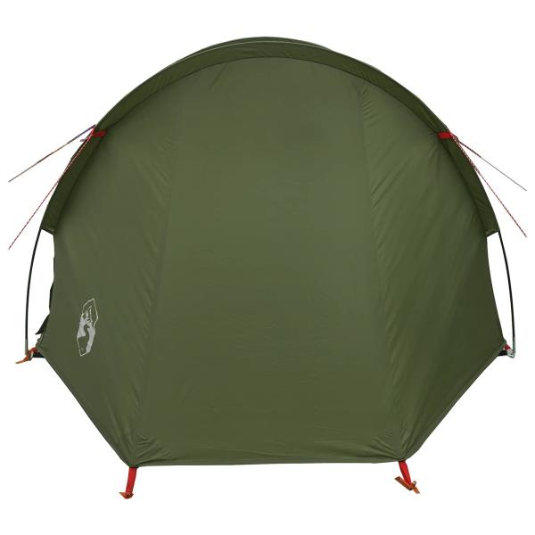 Tunnelzelt Olive Grün 410 x 175 x 105 cm Polyester und Stahl