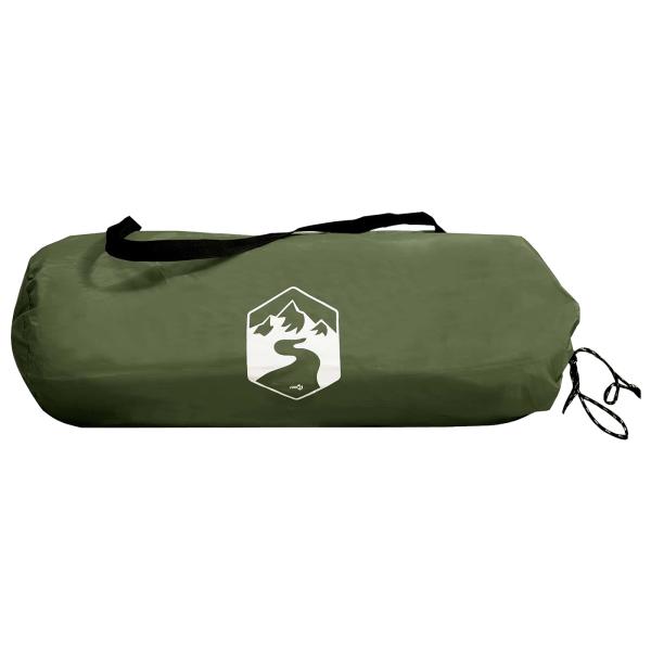Tunnelzelt Olive Grün 410 x 175 x 105 cm Polyester und Stahl