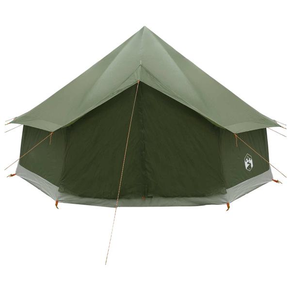 Tipi Zelt 8 Personen Armeegrün Polyester und Stahl