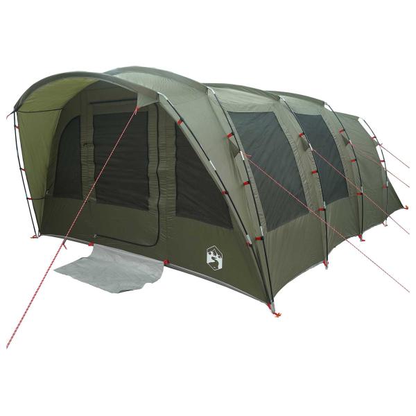 Tunnelzelt Olivgrün 435 x 320 x 187 cm Polyester und Stahl
