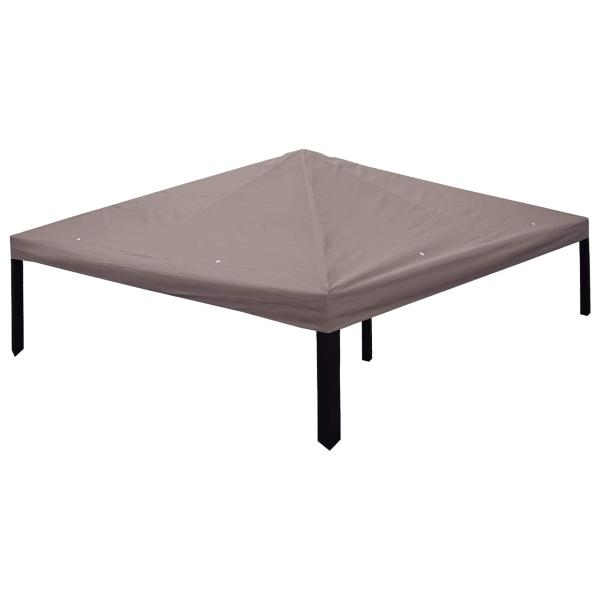 ARDEBO.de - Pavillon Abdeckung Taupe 300 x 300 cm Polyester und Stahl