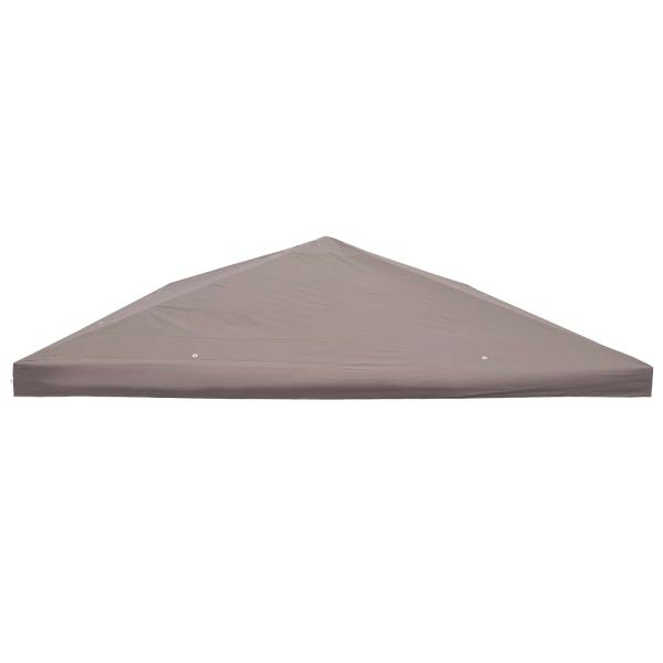 Pavillon Abdeckung Taupe 300 x 300 cm Polyester und Stahl
