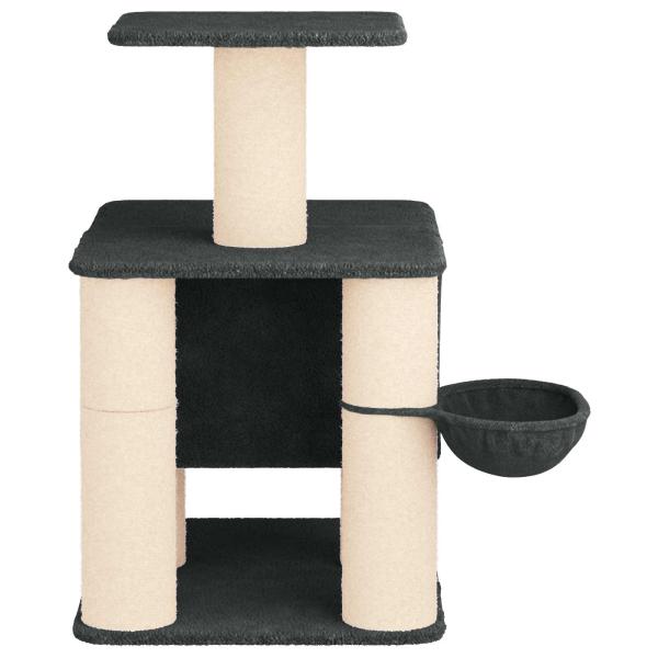 Katzennbaum mit Sisal-Kratzsäulen Dunkelgrau 96 cm