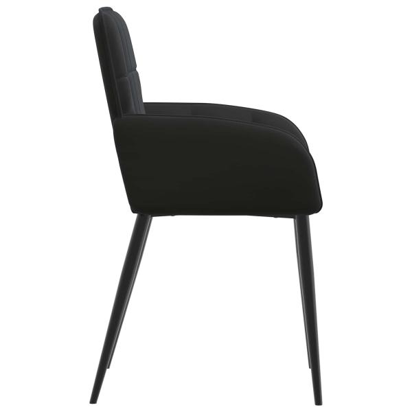 Esszimmerstühle 2 Stk. Samt Schwarz 57 x 50 x 85 cm