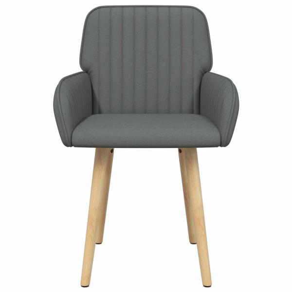 Esszimmerstühle 2 Stk. Stoff Dunkelgrau 56,5 x 50 x 87,5 cm
