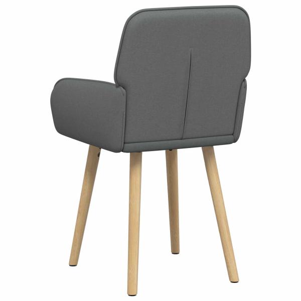 Esszimmerstühle 2 Stk. Stoff Dunkelgrau 56,5 x 50 x 87,5 cm