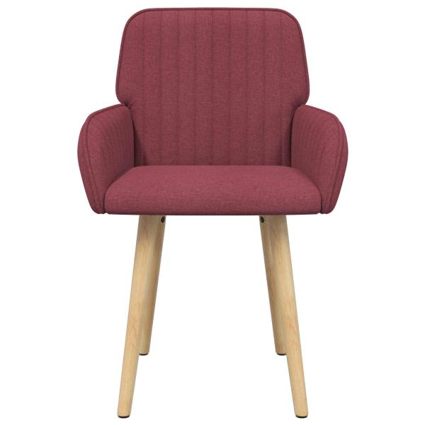Esszimmerstühle 2 Stk. Stoff Weinrot 56,5 x 50 x 87,5 cm