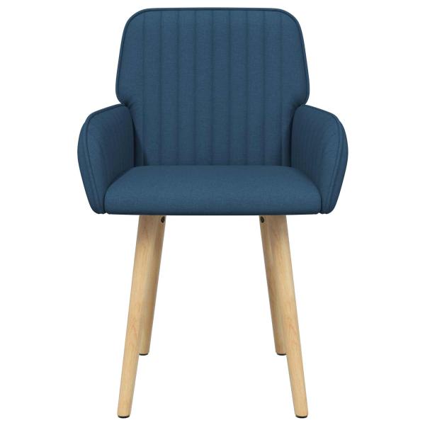 Esszimmerstühle 2 Stk. Stoff Blau 56,5 x 50 x 87,5 cm