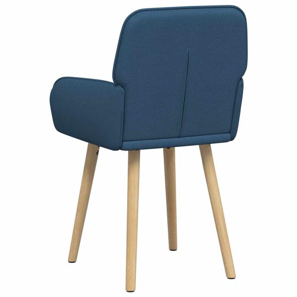 Esszimmerstühle 2 Stk. Stoff Blau 56,5 x 50 x 87,5 cm