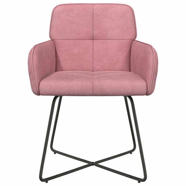 Esszimmerstühle 2 Stk. Samt Rosa 59 x 56,5 x 86 cm