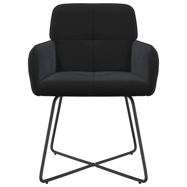 Esszimmerstühle 2 Stk. Samt Schwarz 59 x 56,5 x 86 cm