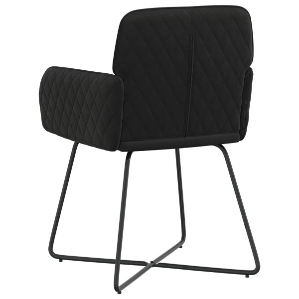 Esszimmerstühle 2 Stk. Samt Schwarz 59 x 56,5 x 86 cm