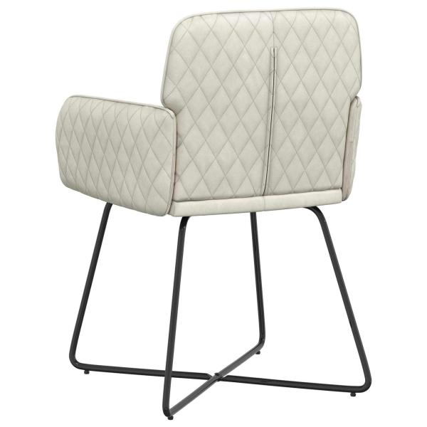 Esszimmerstühle 2 Stk. Samt Creme 59 x 56,5 x 86 cm