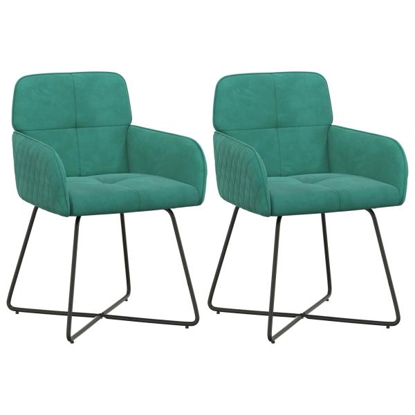 Esszimmerstühle 2 Stk. Samt Türkis 59 x 56,5 x 86 cm