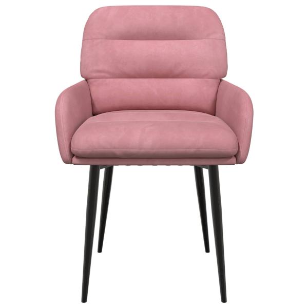 Esszimmerstühle 2 Stk. Samt Rosa 59 x 59,5 x 90 cm