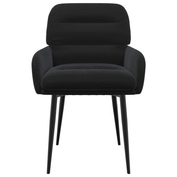 Esszimmerstühle 2 Stk. Samt Schwarz 59 x 59,5 x 90 cm