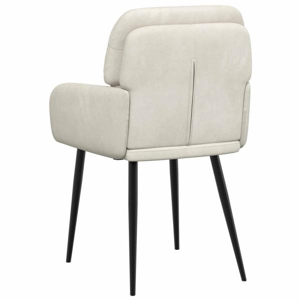 Esszimmerstühle 2 Stk. Samt Creme 59 x 59,5 x 90 cm