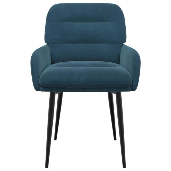 Esszimmerstühle 2 Stk. Samt Blau 59 x 59,5 x 90 cm
