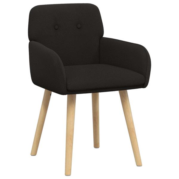 Esszimmerstühle 2 Stk. Bouclé Schwarz 59 x 57 x 85 cm