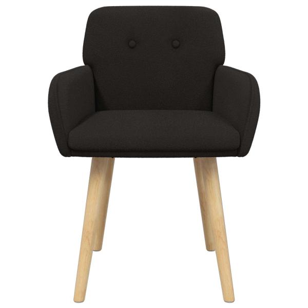 Esszimmerstühle 2 Stk. Bouclé Schwarz 59 x 57 x 85 cm