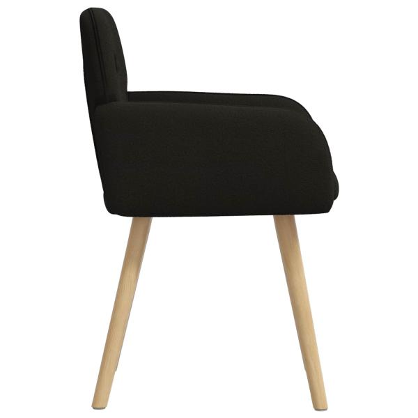 Esszimmerstühle 2 Stk. Bouclé Schwarz 59 x 57 x 85 cm